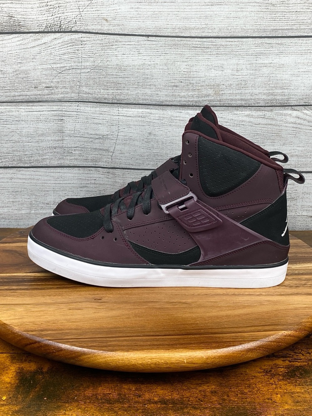 Jordan Flight 45 V Deep Burgundy Black High Top Shoes 683366-609 Men’s Size 12